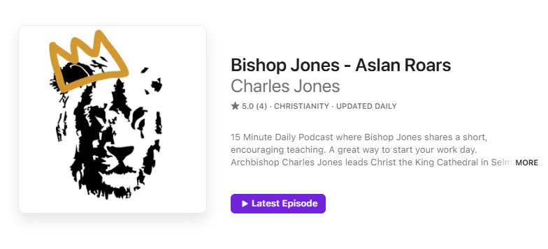 Bishop Jones - Aslan Roars - Podcast